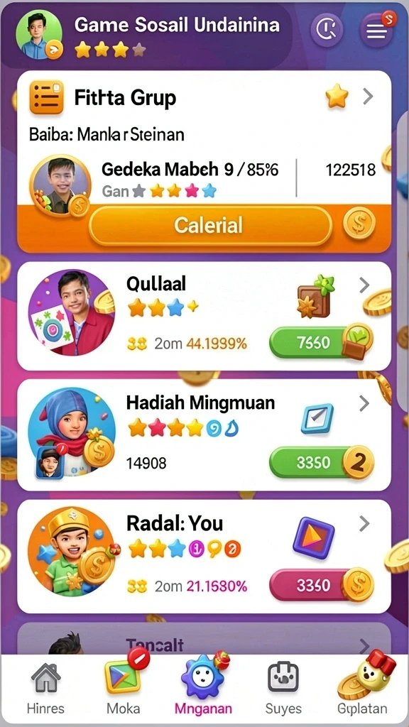 hokihoki - Screenshot menampilkan antarmuka permainan yang menarik.
