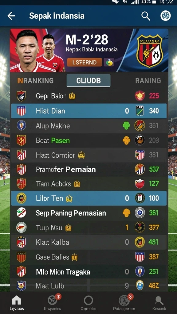 hokihoki - Screenshot memperlihatkan leaderboard dengan peringkat pemain.